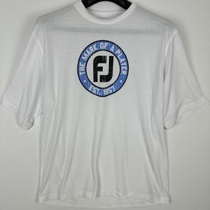 FootJoy L T Shirt White Graphic Size Large
